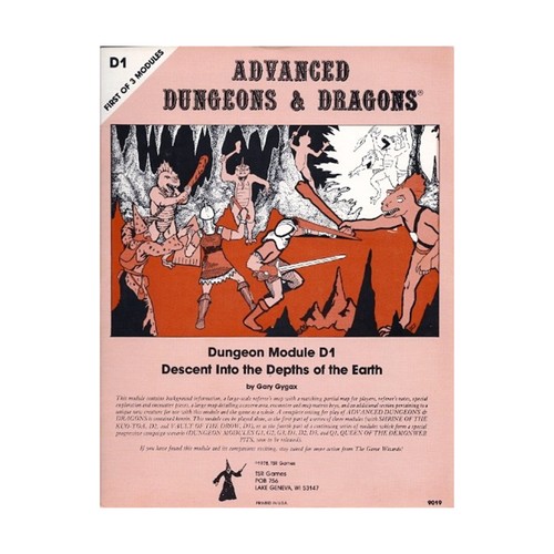 Tsr 1st edition descent - tsr, ad&d