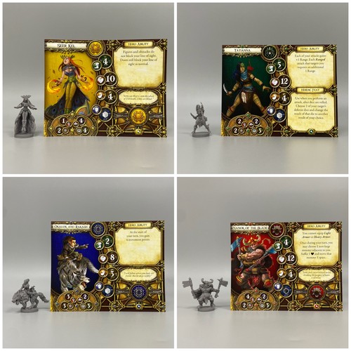 Descent hero miniaturen bundle - descent,